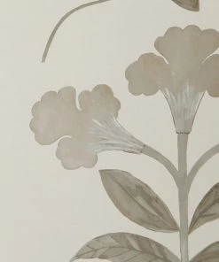 Liberty Fabrics New Botanical Stripe Wallpaper, Pewter White