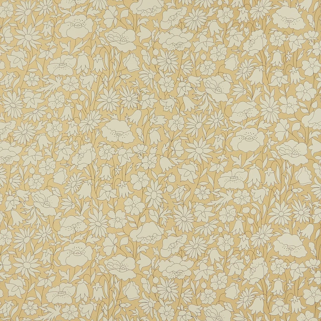 Liberty Fabrics Poppy Meadow Wallpaper In Pewter Gold New 3 Liberty Fabrics Poppy Meadow Wallpaper In Pewter Gold New