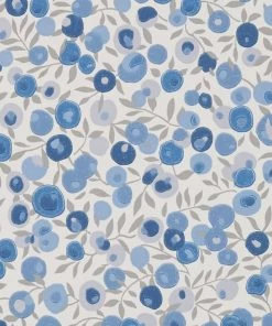 Liberty Fabrics New Copy Of Wiltshire Blossom Wallpaper In Lapis