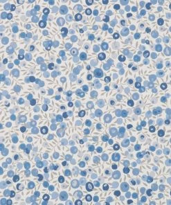 Liberty Fabrics New Copy Of Wiltshire Blossom Wallpaper In Lapis