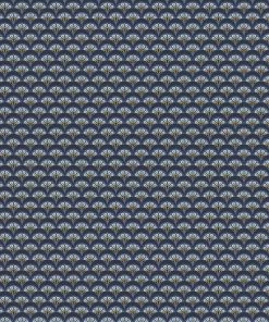 Liberty Fabrics New Deco Scallop Wallpaper In Lapis