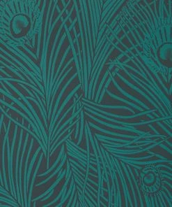 Liberty Fabrics Hera Plume Wallpaper Jade New