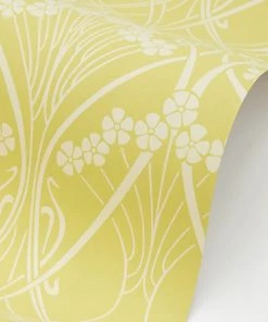 Liberty Fabrics Lanthe Mono Wallpaper In Fennel New