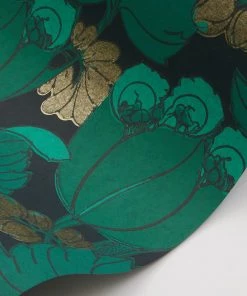 Liberty Fabrics Regency Tulip Wallpaper In Jade New