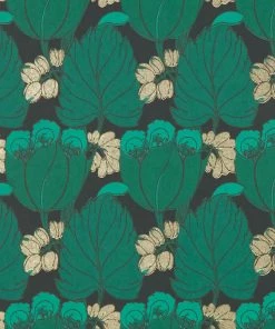 Liberty Fabrics Regency Tulip Wallpaper In Jade New