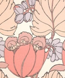 Liberty Fabrics New Regency Tulip Wallpaper In Lacquer