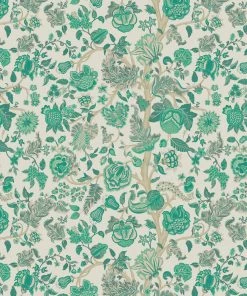 Liberty Fabrics New Palampore Trail Wallpaper In Jade