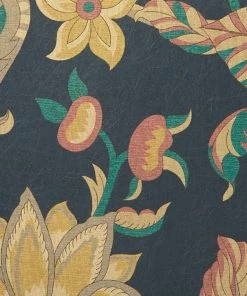 Liberty Fabrics New Palampore Trail Wallpaper In Pewter Blue