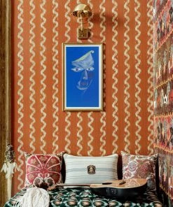 Mind The Gap New Woodstock Collection, VINTAGE IKAT Topiary Green