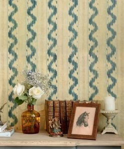 Mind The Gap New Woodstock Collection, VINTAGE IKAT Topiary Green