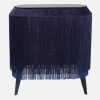 Ibride Baby Alpaga Fringed Bedside Table Electric Blue Bohemian Dream