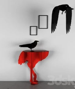 Ibride Junon - Illuminated Goose Bedside Table & Lamp