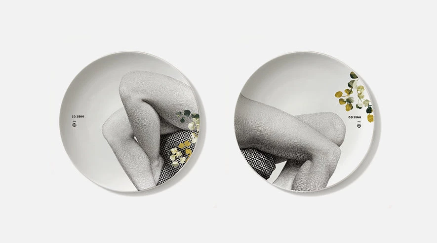 Les Jardins Royaux Ibride Porcelain Parnasse Automne Set Of 2 4 Les Jardins Royaux Ibride Porcelain Parnasse Automne Set Of 2