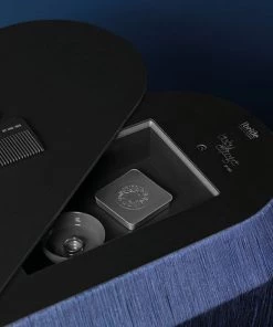 Ibride Baby Alpaga Fringed Bedside Table Electric Blue Bohemian Dream