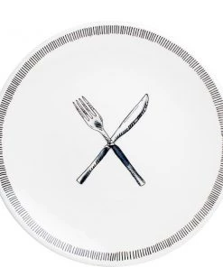 My Gifts Trade Les Jardins Royaux Fork And Knife Occasional Plate