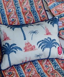 The Design Yard Blue Skies Ahead Aegean Outdoor Cushion Retangle