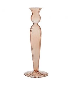BAHNE French Glass Candle Holder Rose