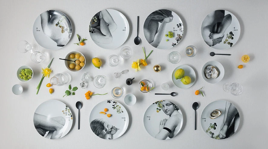 Les Jardins Royaux Ibride Porcelain Parnasse Eté Set Of 2 8 Les Jardins Royaux Ibride Porcelain Parnasse Eté Set Of 2