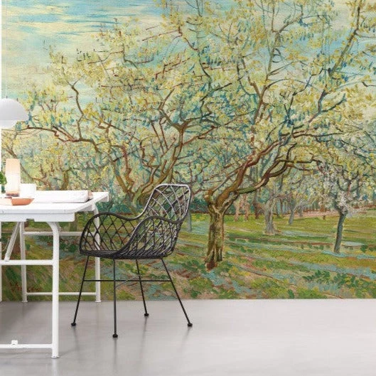 BN Van Gogh Mural - The White Orchard Les Jardins Royaux 3 BN Van Gogh Mural - The White Orchard Les Jardins Royaux