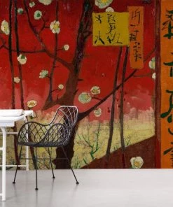 BN Van Gogh Mural - Flowering Plum Orchard Les Jardins Royaux