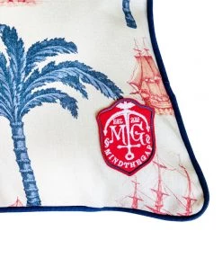 The Design Yard Blue Skies Ahead Aegean Outdoor Cushion Retangle