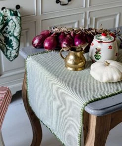 Mind The Gap Twill Stripe Green Table Cloth Les Jardins Royaux 12 Mind The Gap Twill Stripe Green Table Cloth Les Jardins Royaux
