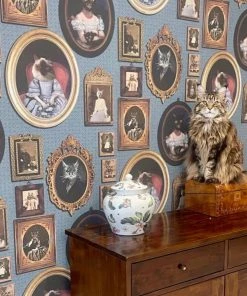 The Graduate Collection Les Jardins Royaux Cavalcade Of Cats Wallpaper