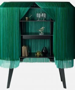 Bohemian Dream Alpaga Luxury Bar Cabinet Malachite Ibride