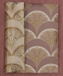 Liberty Fabrics Deco Scallop Multi Jacquard Fabric, Pewter New