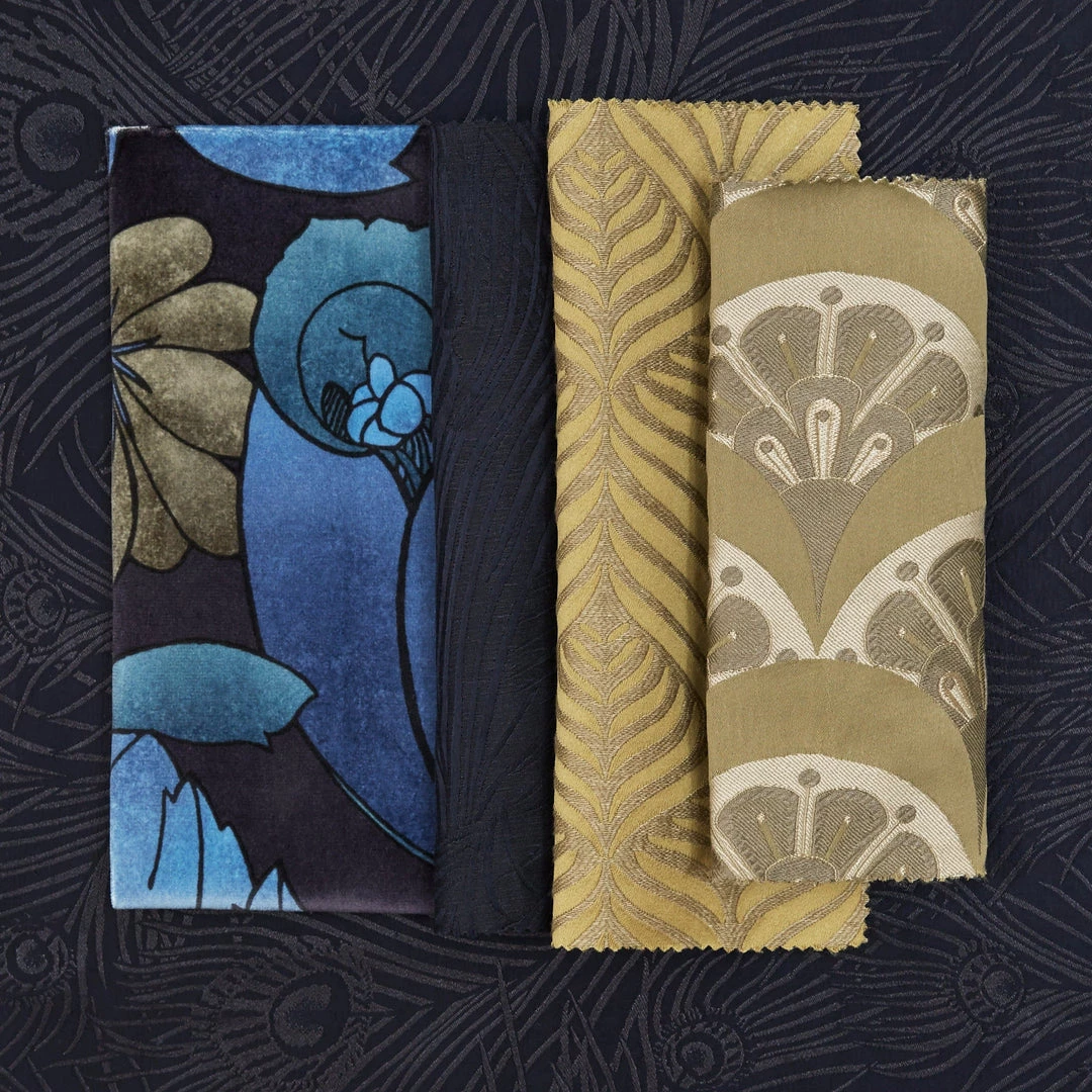 Liberty Fabrics New Deco Scallop Multi Jacquard Fabric, Pewter Dark 15 Liberty Fabrics New Deco Scallop Multi Jacquard Fabric, Pewter Dark