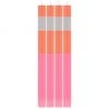 British Colour Standard New Striped Eco Dinner Candles, Orange Flame