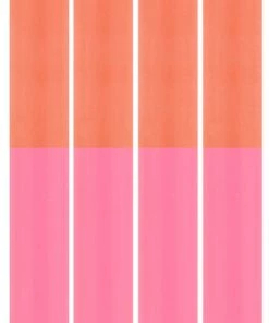 British Colour Standard New Striped Eco Dinner Candles, Orange Flame