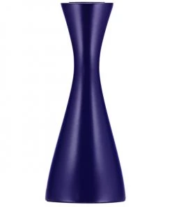 British Colour Standard Wooden Candle Holder Medium - Derby Blue