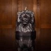 British Colour Standard Lion Head Candle -Jet Black New