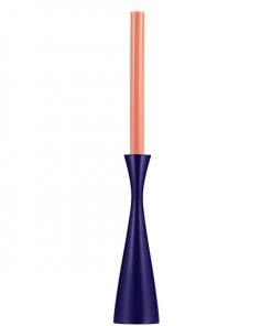 British Colour Standard New Wooden Candle Holder Tall - Derby Blue