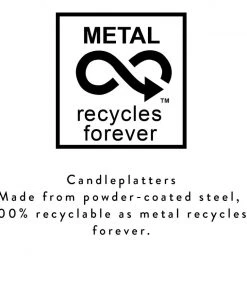 British Colour Standard New Oval Metal Candle Platter - Olive