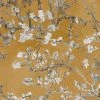 BN Les Jardins Royaux Van Gogh Wallpaper - Almond Blossom Mustard Yellow