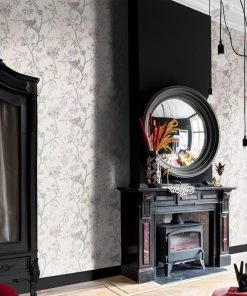 BN Rose & Thorn Fiore Aviary Bird Wallpaper