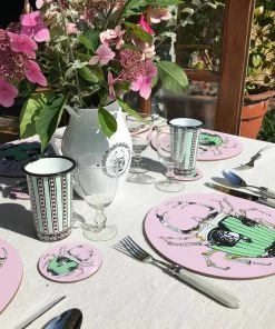 Bell Hutley Coasters Set Of Six - Tiger Lilly New 12 Bell Hutley Coasters Set Of Six - Tiger Lilly New