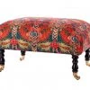 Mind The Gap Hudson Upholstered Stool Psychedelia Linen 1 Mind The Gap Hudson Upholstered Stool Psychedelia Linen