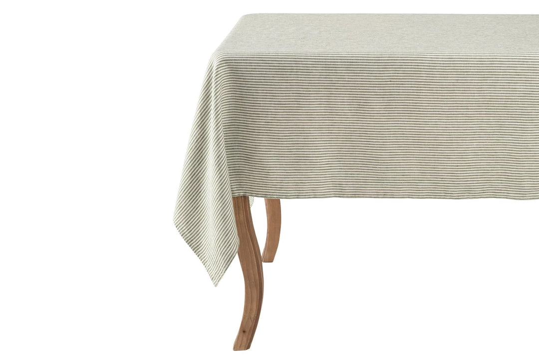 Mind The Gap Twill Stripe Green Table Cloth Les Jardins Royaux 6 Mind The Gap Twill Stripe Green Table Cloth Les Jardins Royaux
