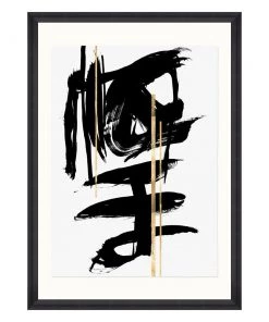 Mind The Gap Gestural Abstraction I Wall Art The Retrograde