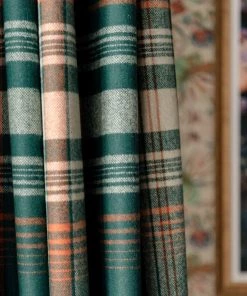 Mind The Gap New Woodstock Fabrics, Monterey Plaid Green Woven