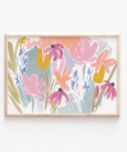 Candice Gray A3 Flower Meadow Print New
