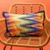 My Doris Rainbow Chevron Silk Cushion Cushions