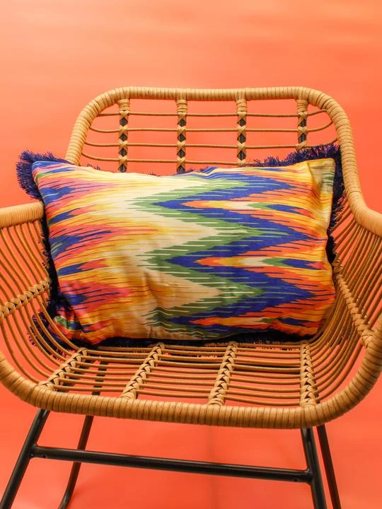 My Doris Rainbow Chevron Silk Cushion Cushions 3 My Doris Rainbow Chevron Silk Cushion Cushions