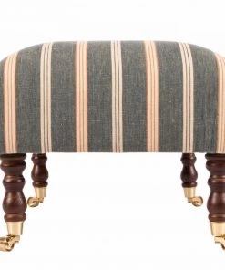 Mind The Gap New Hudson Upholstered Stool Oregon Stripes