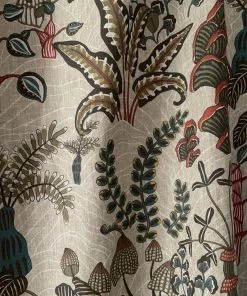 Josephine Munsey Woodland Floor Fabric Stone And Teal