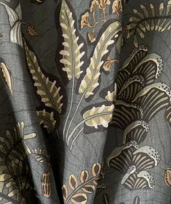 Josephine Munsey Woodland Floor Fabric Petrol And Sage