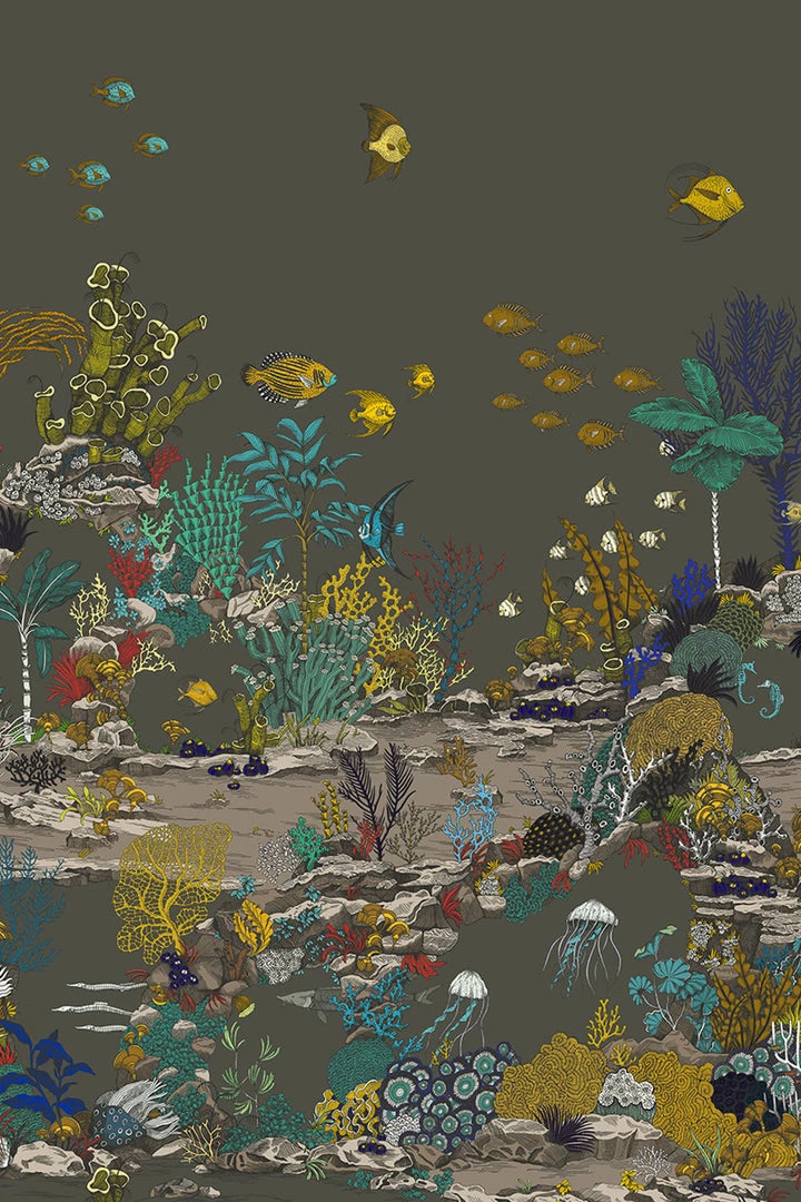 Josephine Munsey Underwater Jungle Wallpaper In Graphite 5 Josephine Munsey Underwater Jungle Wallpaper In Graphite